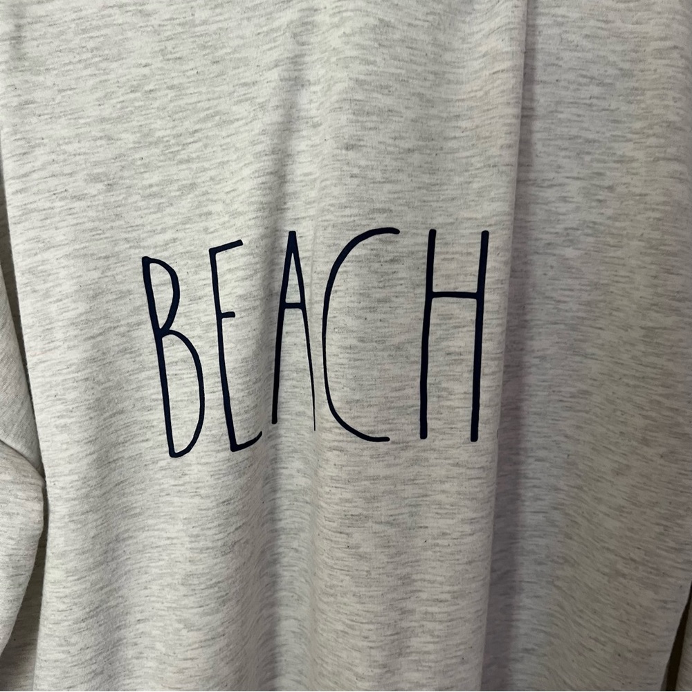 Rae Dunn women’s long sleeve beach pullover graphic hoodie sweatshirt | size S - Picture 7 of 11